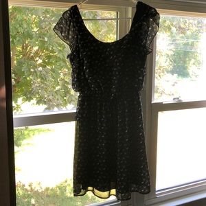 Sparrow black chiffon dress
